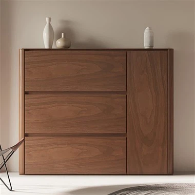 اخروٹ وینیر جوتا کابینہ